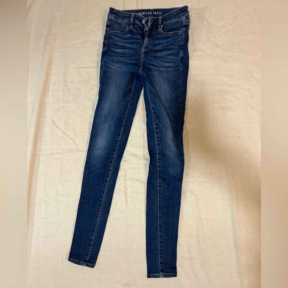 American Eagle Outfitters Dark Blue Skinny Jeans